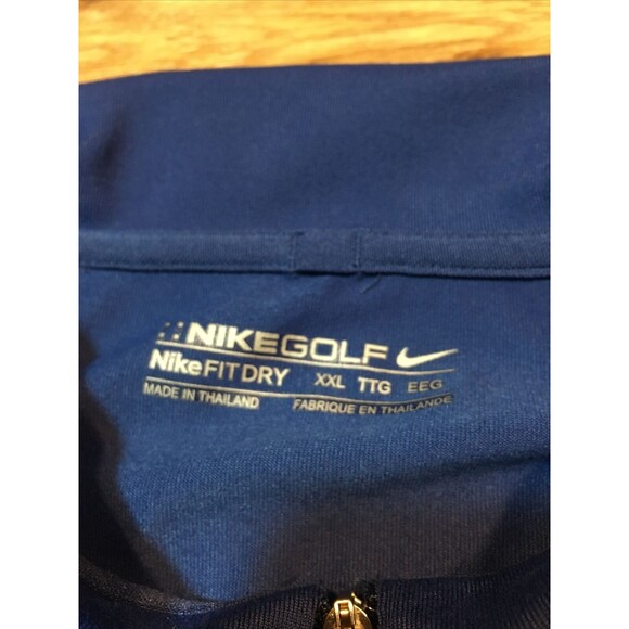 VTG Nike Dayton Flyers Shirt Sz 2XL XXL 1/4 Zip Nylon Polo Pullover NCAA Fit Dry - Picture 6 of 12